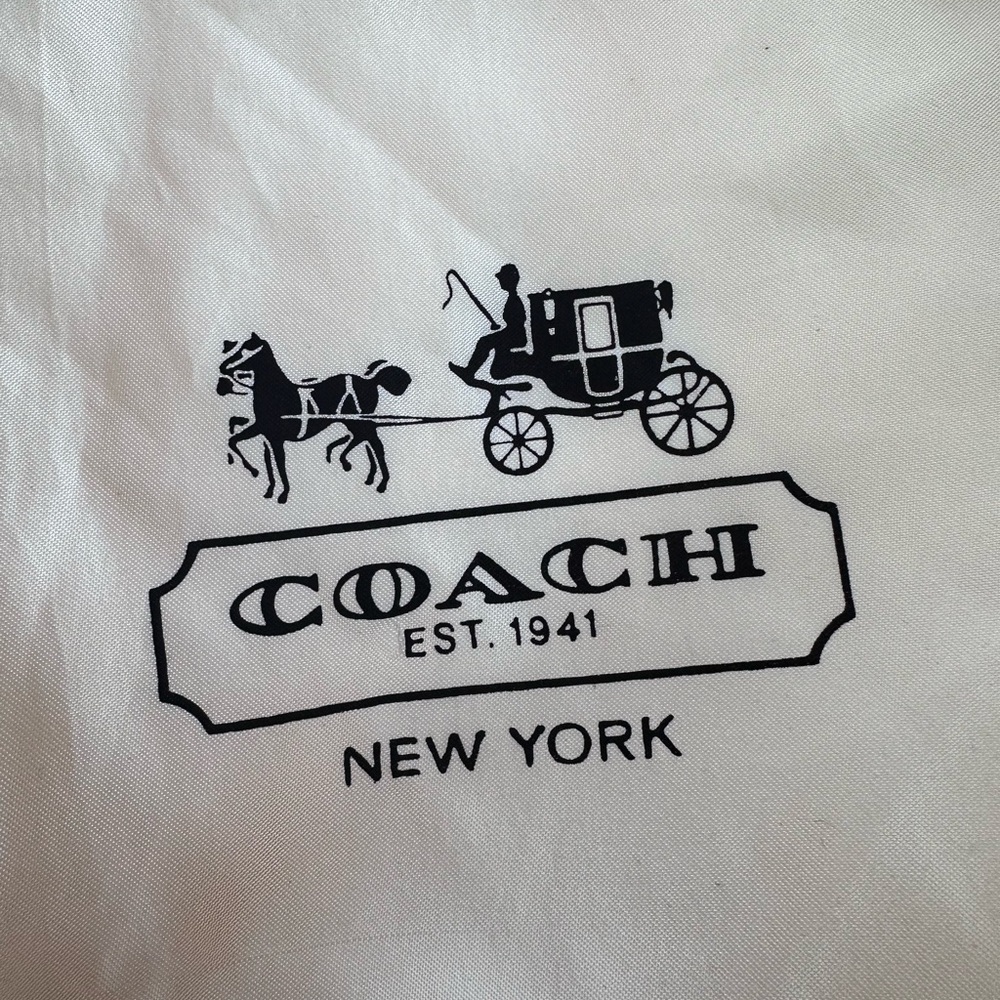 Coach Cream Storage Dust Bag, silky texture. 19”x23” for a large purse.